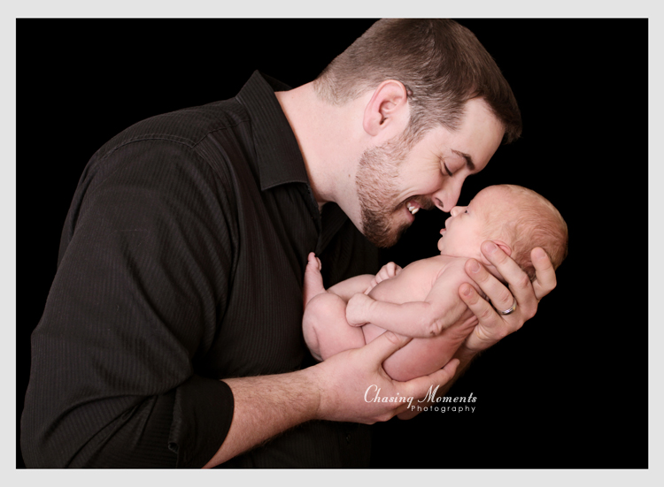 father, daddy and newborn baby boy - photographer