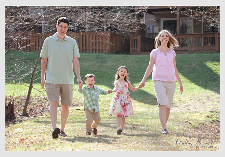 Family, Parents and Kids, Walking, Outdoor Portrait Photography Session