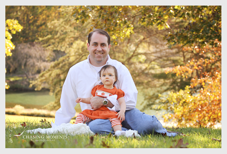 one year old baby girl with dad photo at meadowlark northern virginia 