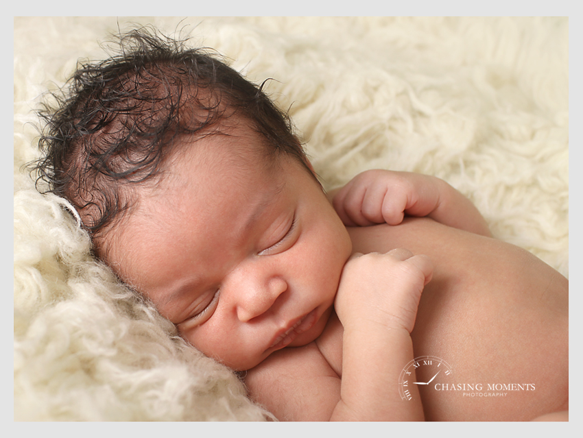 Ashburn VA newborn baby boy professional photography, asleep