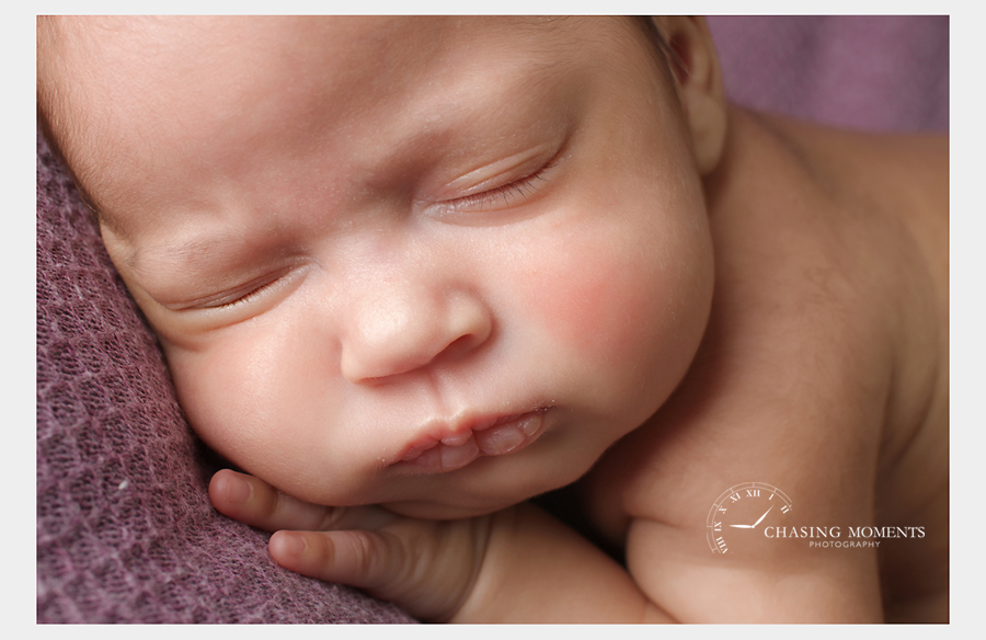 newborn baby asleep professional picture